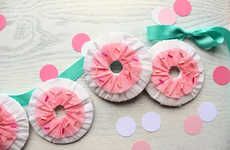 Papery Donut Decorations