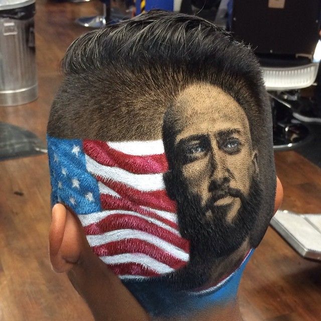 Shaved Portraiture Haircuts