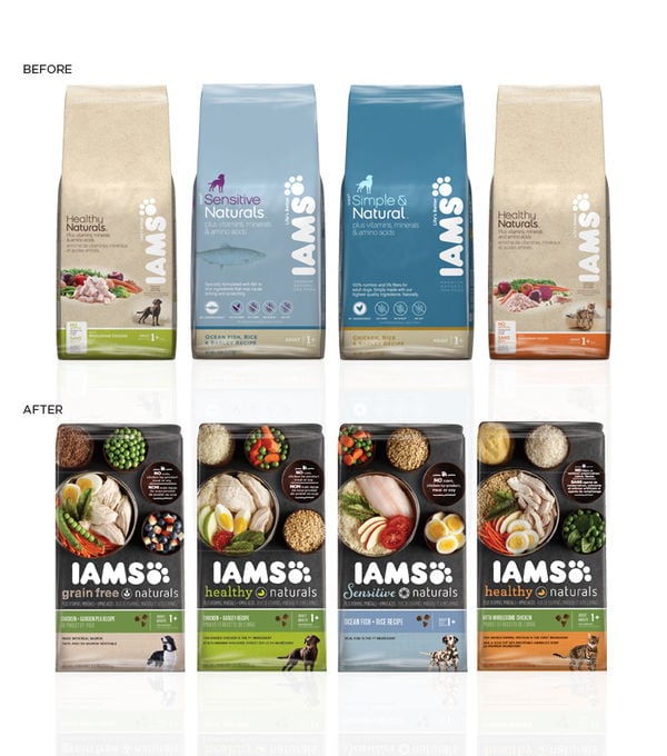 Wholesome Pet Food Packaging iams healthy naturals