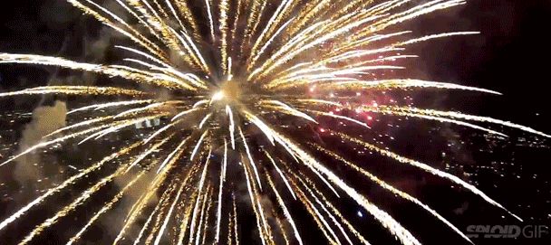 Drone-Captured Fireworks