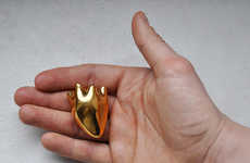 Hyperrealitic Golden Hearts