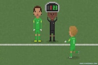 8-Bit Soccer Artwork Image 5
