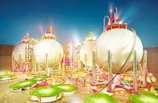 Minuscule Oil Refinery Photography