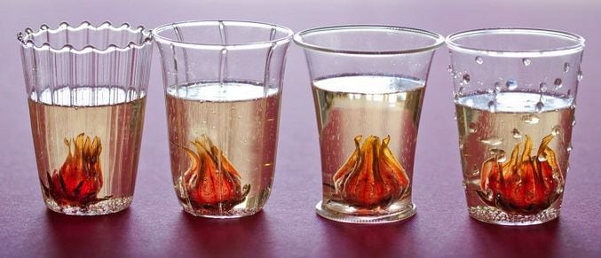 Floral Champagne Cocktails