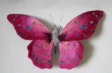 Lifelike Butterfly Sculptures