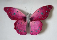 Embroidered Butterfly Sculptures Image 2
