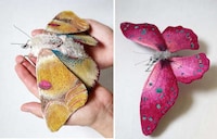 Embroidered Butterfly Sculptures Image 8