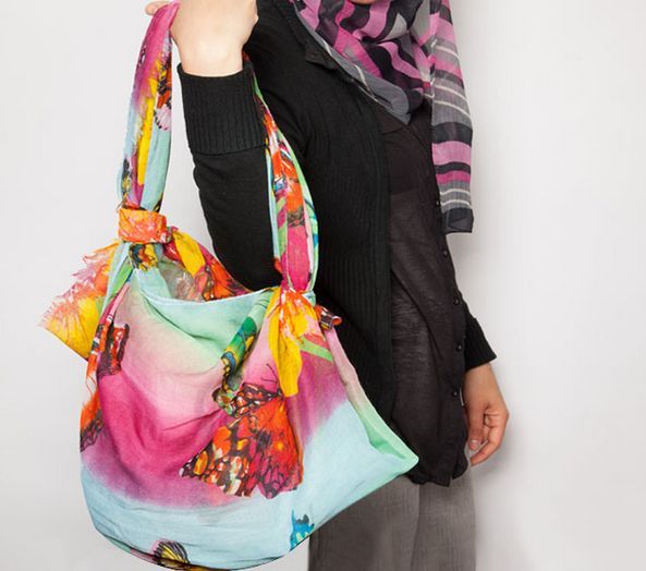 DIY Scarf Handbags