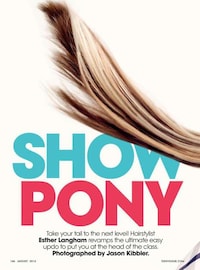 Stylishly Playful Ponytails Image 4