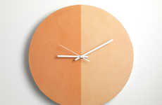 Tanned Leather Clocks