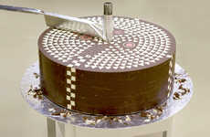 Patterned Chocolate Shavings