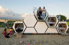 Modular Honeycomb Campers