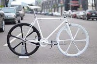 Monochromatic Metal Bicycles Image 3