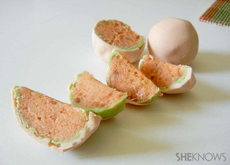 Cantaloupe Cake Bites