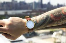 Hipster Leather-Strapped Watches