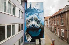 Giant Underwater Dog Murals