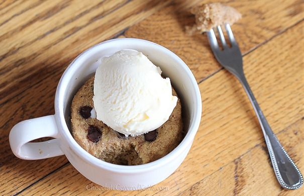 Single-Serving Chocolate Chip Cakes