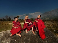 Heartwarming Monk Photography Image 4