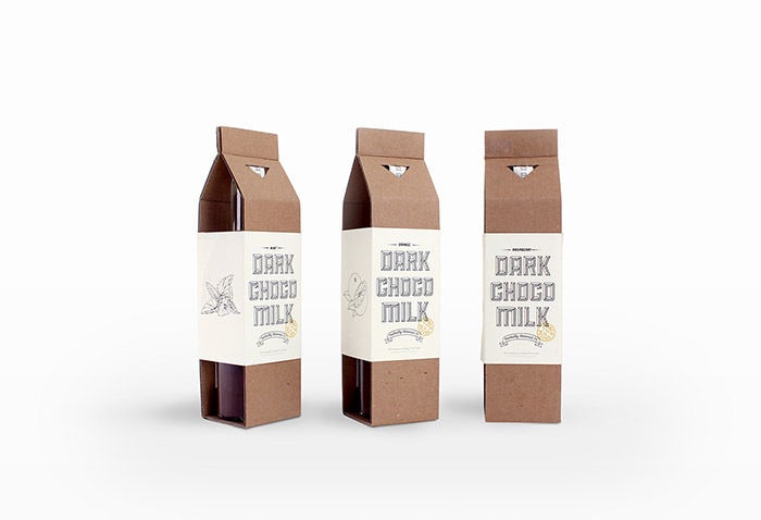 Minimalist Milk Chocolate Branding