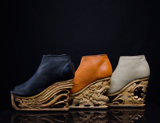 Carved Dragon Shoes