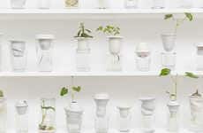 Recycled Glass Planters