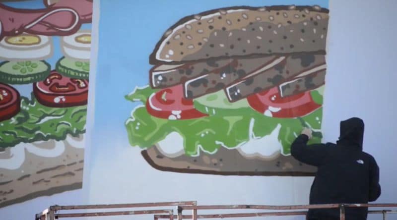 Freshly Painted Food Billboards