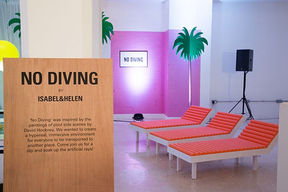Surreal Poolside Pop-Ups