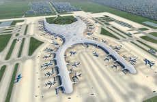 Continuously Connected Airport Designs