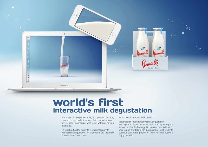 Multi-Screen Milk Ads
