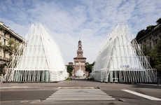 Triangular Castle Pavilions