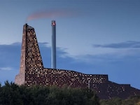Illuminated Industrial Architecture Image 4