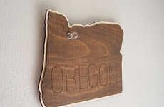 Wooden State Signs