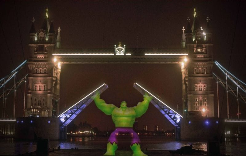 Superhero Projection Stunts