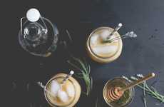 Lavender-Infused Iced Lattes