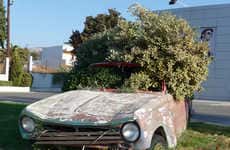 Wrecked Cars as Street Art