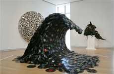 Recycled Record Sculptures