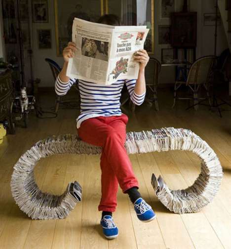 Seating From Recycled Newspapers