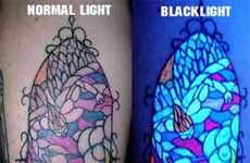 Blacklight-Reactive Body Art (UPDATE)