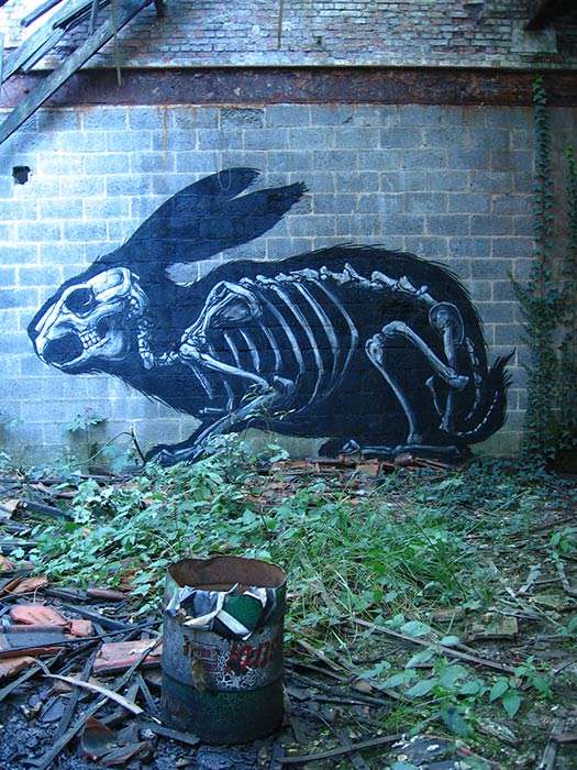 Skeletal Street Art