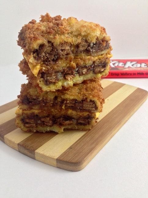 Cheesy Fried Chocolate Sandwiches