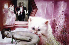Surreal Cat Paintings