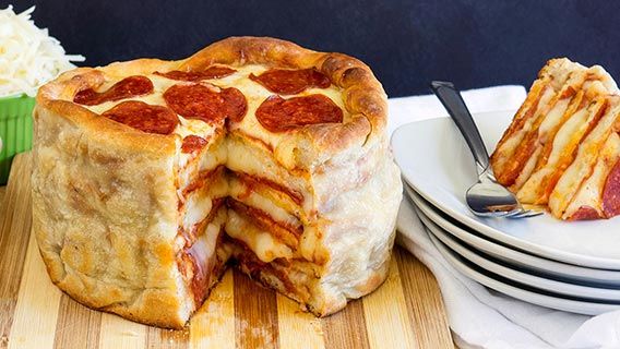 Pepperoni Pizza Cakes