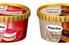 Opulent Layered Ice Creams