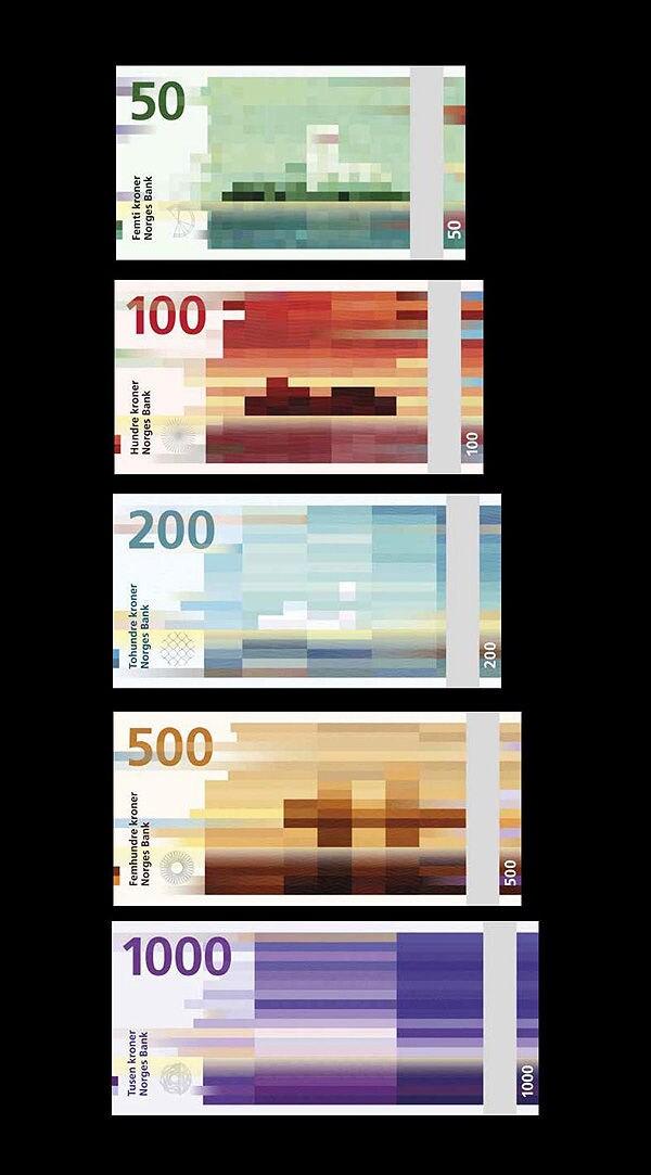 Pixelated Banknote Makovers