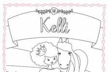 Personalized Princess Coloring Books