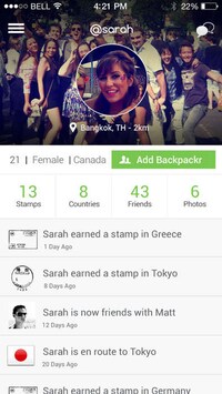 Backpacker Bonding Apps Image 2