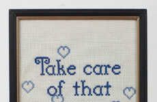 Embroidered Pickup Lines