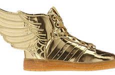 Golden Winged Sneakers