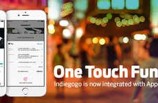 Crowdfunding OneTouch Payment Systems