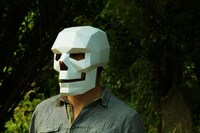 DIY Geometric Paper Masks Image 4